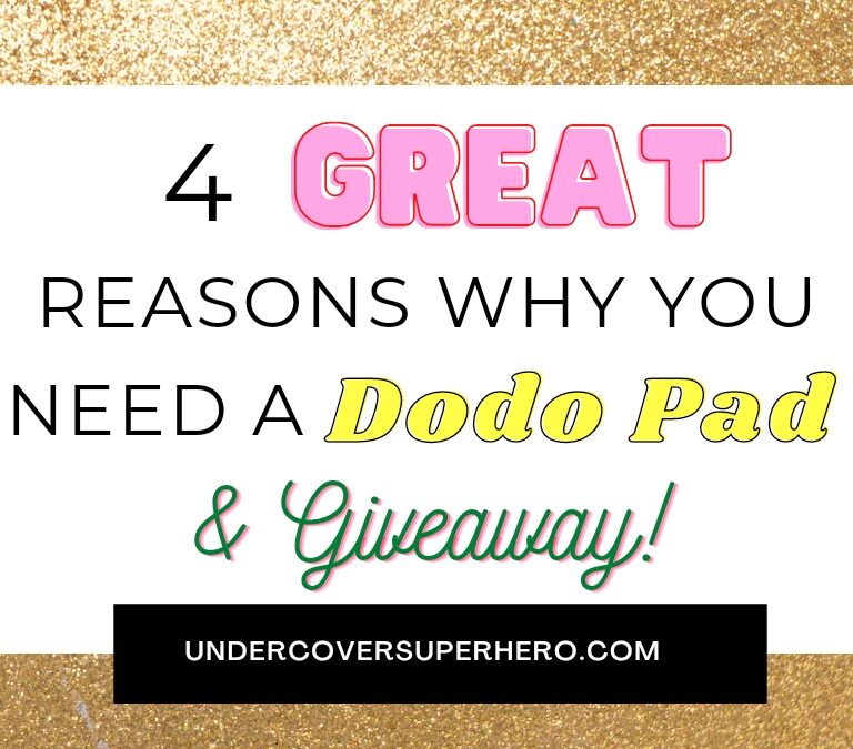 4 Great Reasons Why You Need A Dodo Pad and Giveaway Blog Advert