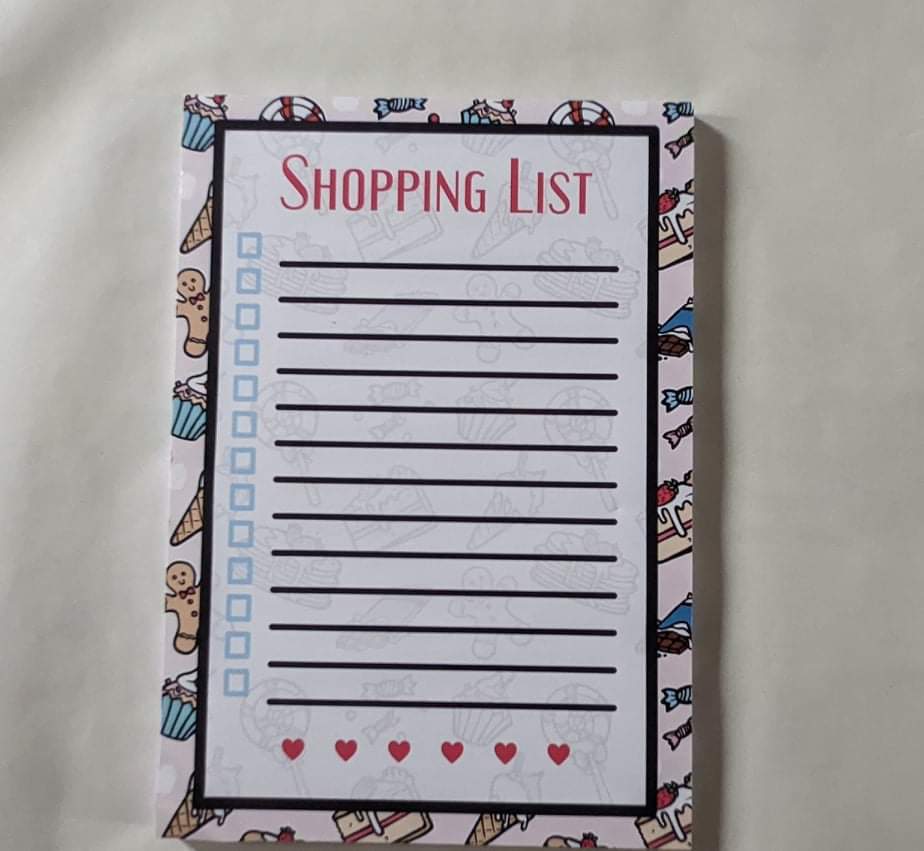 Sweet Treats Themed Notepad