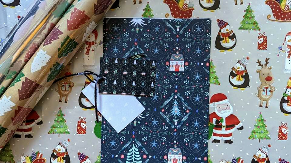 Christmas Themed Gift Wrap and tags